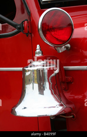 Altes Feuerwehrauto Glocke ca. 1930 USA Stockfoto