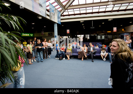 Ports Of Entry Ankunftshalle am St. Helier Fähre Hafen Jersey Stockfoto