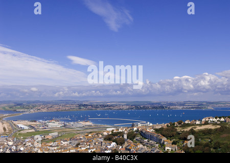 Portland Harbour in Dorset England UK – Austragungsort der Segel-Events für die Olympischen Spiele 2012 in London Stockfoto