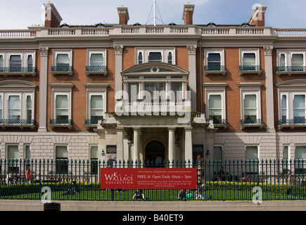 Äußere Wallace Collection Manchester Square London GB UK Stockfoto