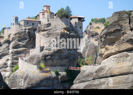 Varlaam Kloster, Meteora, Kalampaka, Trikala, Thessalien, Griechenland Stockfoto