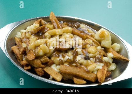 Alten Québec Poutine in Kanada Stockfoto