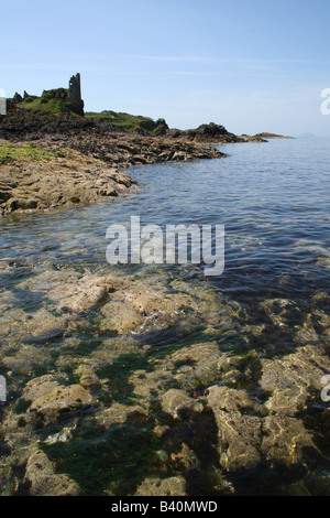 Dunure Burg, Ayrshire, Schottland Stockfoto