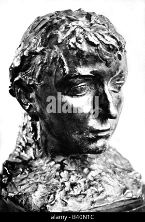 Claudel, Camille, 8.12.1864 - 19.10.1943, französischer Bildhauer, Porträt, Büste, von Auguste Rodin, (1840-1917), 1884-1943, Künstler, Stockfoto