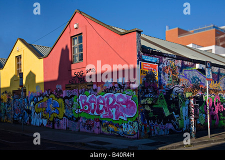 Graffiti-Dublin-Irland Stockfoto