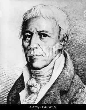 Lamarck, Jean Baptiste de Monet, Chevalier de, 1.8.1744 - 18.12.1829, französischer Wissenschaftler, Porträt, Gravur von Louis Leopold-Boilly, 1821, Stockfoto