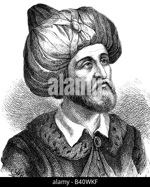 Muhammad (Abu al Kasim Muhammad IBN Abdallah), ca. 570 - 8.6.632, arabischer Prophet, Gründer des Islams, Porträt, Gravur, 19. Jahrhundert, Religion, Stockfoto