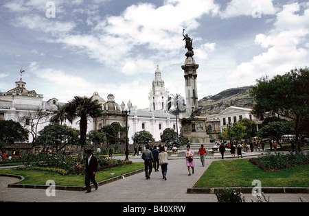 Geographie/Reise, Ecuador, Quito, Plätze, Plaza de La Independencia, UNESCO, Weltkulturerbe, Stockfoto