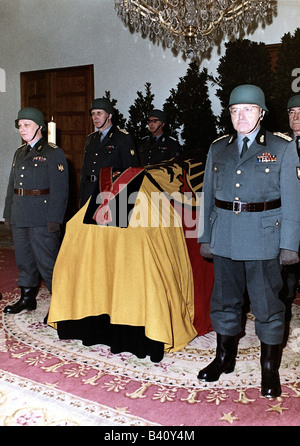 Adenauer, Konrad, 5.1.1876 - 19.4.1967, deutscher Politiker (CDU), Kanzler 1949 - 1963, Tod, Trauerfeier, Staatsaufstellung, 1967, Stockfoto
