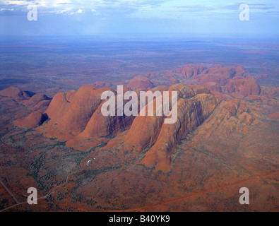 Luftbild des Mount Olga Northern Territory Australien Stockfoto