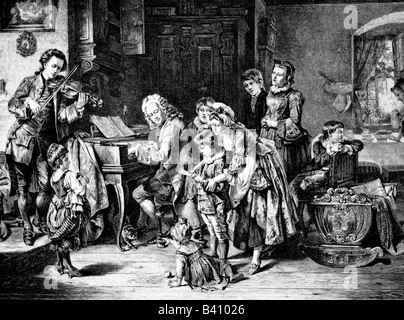 J S Bach-Familie Stockfoto, Bild: 5549413 - Alamy