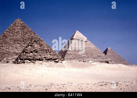 Geographie/Reise, Ägypten, Pyramiden von Gizah, Gizeh, Pyramide, Stockfoto