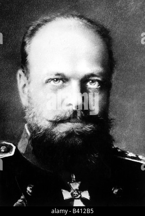 Alexander III Alexandrowitsch, 10.3.218 - 1.11.1894, Kaiser von Russland 1.3.1881 - 1.11.1894, Porträt, Stockfoto