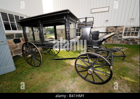 Historischen Pferd gezogenen Leichenwagen Stockfoto