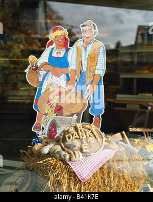 Bäckerei in Bad Steben, Bayerisches Dorf, Bayern, Oberfranken, Deutschland, Europa Stockfoto