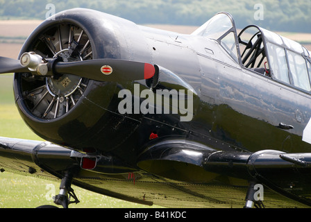 Harvard-Trainer bei Middle Wallop Airshow, Juli 2008 Stockfoto