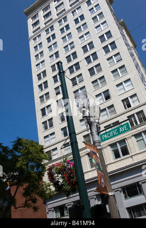 Aufbauend auf Pacific Avenue Tacoma Washington WA USA Stockfoto