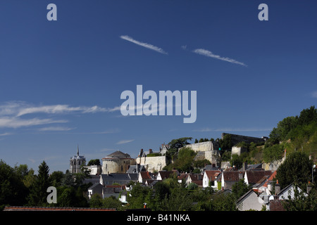 Die Stadt von Amboise in der Loire-Region von Frankreich, die Ruhestätte von Leonardo da Vinci Stockfoto