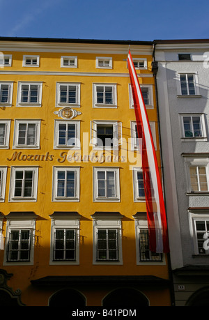 Mozarts erst Salzburg Österreich Stockfoto