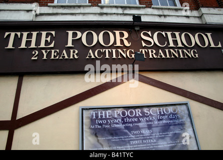 Die Armen Schule Schauspielschule in Kings Cross in London Stockfoto