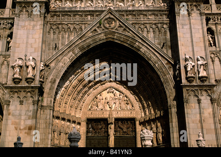 Spanien, Toledo, Kathedrale Puerta del Perdon Stockfoto