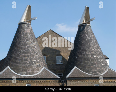 UK-traditionelle konvertiert Oast Häuser drei Mühlen-Filmstudio in Bow, London Stockfoto