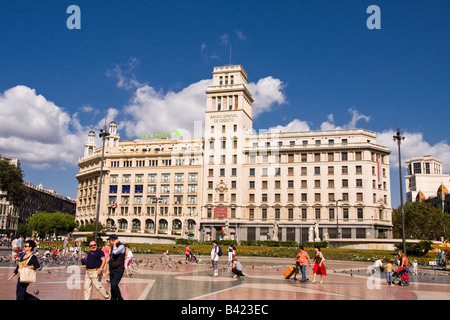 Die Banco Espanol de Credito in Barcelona Spanien Stockfoto