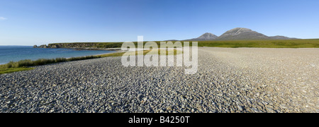 Einem erhöhten Strand auf der Isle of Jura Stockfoto