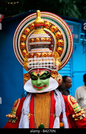 Kathakali Performer aus Kerala, Indien Stockfoto