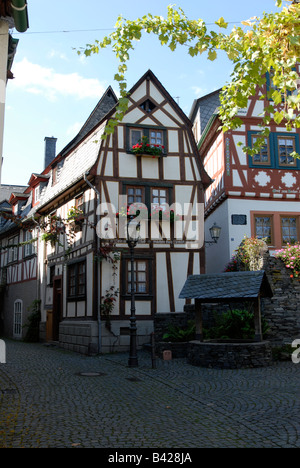 Alte Stadt Bacharach Stockfoto
