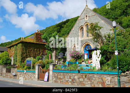 Kirche-Café, Solva, St.Bride Bay, Pembrokeshire Coast National Park, Pembrokeshire, Wales, Vereinigtes Königreich Stockfoto