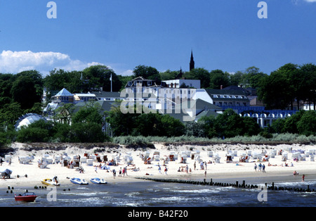 Geographie / Reisen, Deutschland, Mecklenburg-Vorpommern, Insel Usedom, Heilung Gesundheitszentrum / Zentrum, Strand, Urlaub, Ferien Stockfoto