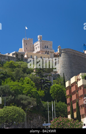Palais du Prince oder fürstlichen Palast in Monte-Carlo, das Fürstentum von Monaco, Westeuropa am Mittelmeer Stockfoto