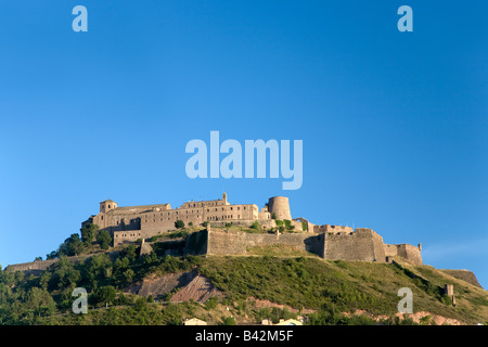 Parador de Cardona, 9. Jahrhundert mittelalterliche Hang Burg, in der Nähe von Barcelona, Katalonien, Cardona, Spanien Stockfoto