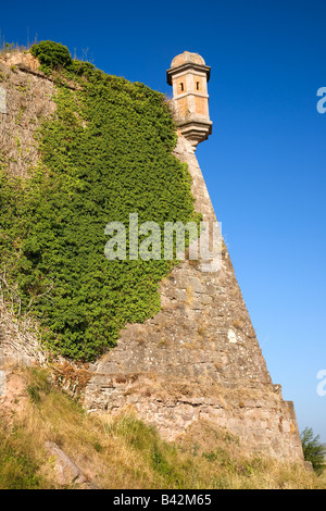 Parador de Cardona, 9. Jahrhundert mittelalterliche Hang Burg, in der Nähe von Barcelona, Katalonien, Cardona, Spanien Stockfoto