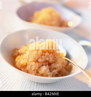 Melone und Pineau de Charentes-Sorbet Eis Stockfoto