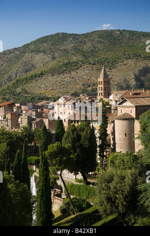 Ansicht von Tivoli von Villa d ' Este in der Nähe von Rom, Italien, Europa, in Auftrag gegeben und gebaut von Kardinal Ippolito d ' Este, Sohn des Stockfoto