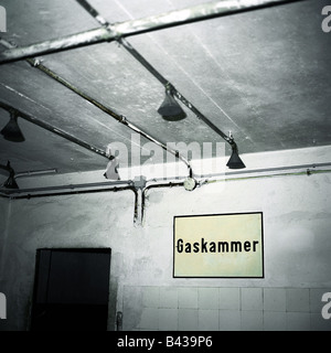 Geographie / Reisen, Österreich, Oberösterreich, Konzentration Lager Mauthausen, Gaskammer, ns, Nationalsozialismus Stockfoto
