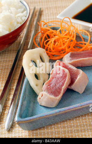 Thunfisch Tataki Stockfoto