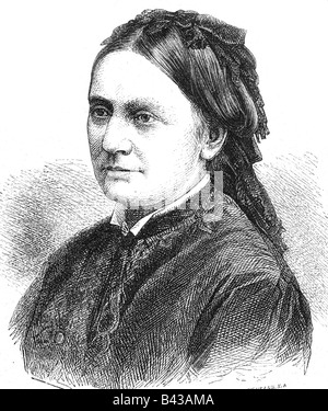Schumann, Clara, 13.9.1819 - 20.5.1896, deutscher Musiker, Porträt, Gravur, 19. Jahrhundert, Clara Wieck, Ehefrau von Robert Schumann, Klavierspieler, Musik, Stockfoto