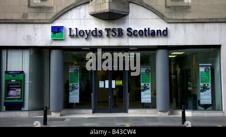 Melden Sie für Lloyds TSB Schottland über Niederlassung in Edinburgh, Schottland, UK, Europa Stockfoto