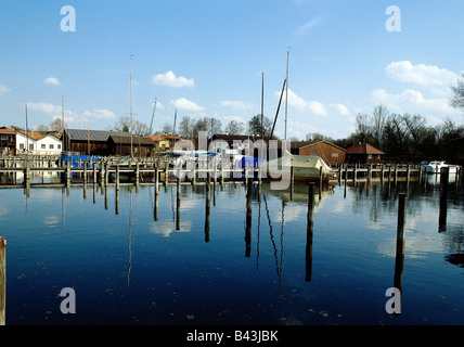 Geographie/Reisen, Deutschland, Bayern, Starnberg, Übersichten, Aussicht, oveveiw, Werft, Werften, Rambeck,, Additional-Rights - Clearance-Info - Not-Available Stockfoto