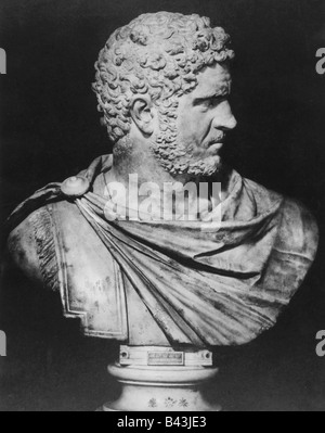 Caracalla, Marcus Aurelius Antoninus, 4.4.186 - 8.4.217, römischer Kaiser 4.2.211 - 8.4.217, Porträt, Büste, Stockfoto