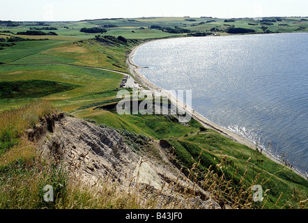 Geographie/Reisen, Dänemark, Insel Mors, Landschaften, Küste, Küste, Landschaft, Berg Hanklit, Meer, Küste, Additional-Rights - Clearance-Info - Not-Available Stockfoto