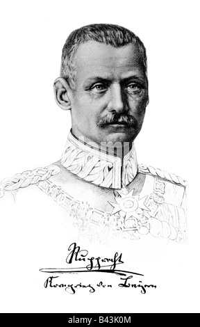 Rupprecht, 18.5.1869 - 2.8.1955, Prinz von Bayern 5.11.1913 - 8.11.1918, deut. General, Portrait, Drawing, Wittelsbach, Feldmarschall, Erster Weltkrieg, erster Weltkrieg, Deutschland, 20. Jahrhundert, Jakobinernachfolge: Robert I. & IV., Stockfoto