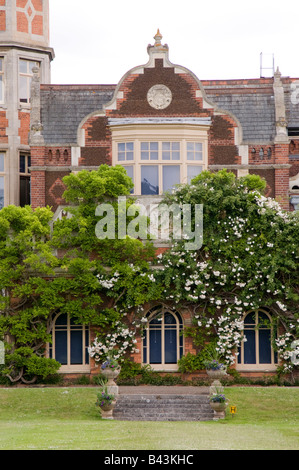 West Ansicht Detail von Sandringham House, Sandingham, Norfolk, England Stockfoto