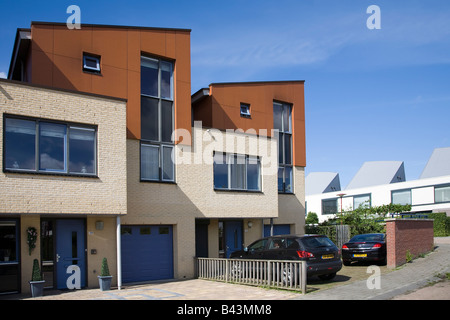 Moderner Architektur beherbergt Lelystad Niederlande Stockfoto