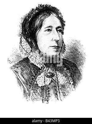 Davidis, Henriette, 1.3.1801 - 3.4.1876, deutscher Autor, nach einer zeitgleichen Gravur, ca. 1860, Stockfoto