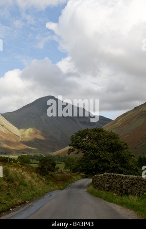 Lane Wasdale Head, Nationalpark Lake District, Cumbria Stockfoto