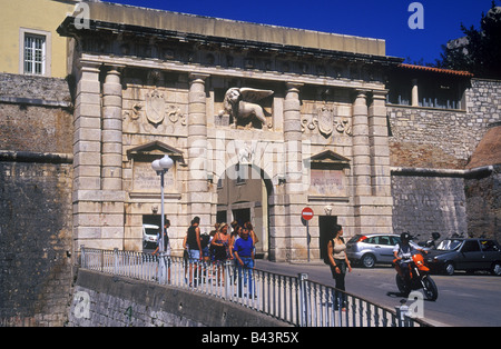 Land Gate Landtor Vrata, Zadar Kroatien Stockfoto